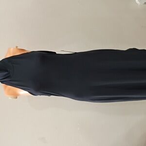 Elegant Dark Blue One-Shoulder Dress